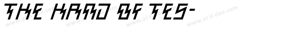 The Hand of Tes字体转换